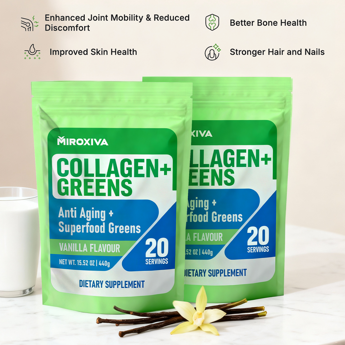 Miroxiva® Collagen+Greens